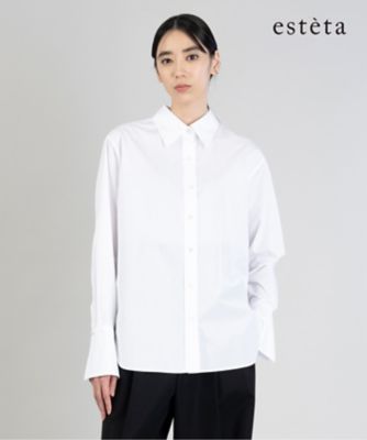 ＜esteta (Women)＞【エステータ】ＴＨＯＭＡＳ　ＭＡＳＯＮ　ベーシックシャツ（ＢＬＨ８ＣＷ０９２２）