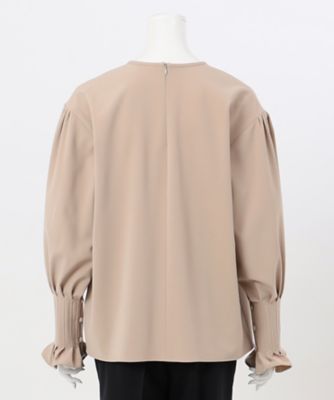 【エステータ】コットンダブルクロス　長袖ブラウス（ＢＬＨ８ＧＭ０９２１）