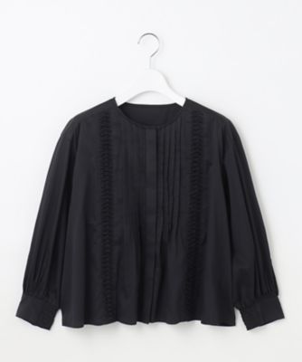 【ＳＬＯＷ／一部店舗限定】ウォッシュドコットンサテン　ブラウス（ＢＬＳ１ＣＡ０９３１）