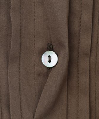 【ＳＬＯＷ／一部店舗限定】ウォッシュドコットンサテン　ブラウス（ＢＬＳ１ＣＡ０９３１）