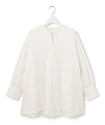 【ＳＬＯＷ／一部店舗限定】フラワーエンブロイダリー　ブラウス（ＢＬＳ１ＣＭ０９３０）