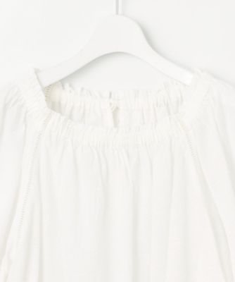 【ＳＬＯＷ／一部店舗限定】コットンローンウェーブ　ブラウス（ＢＬＳ１ＣＭ０９６２）
