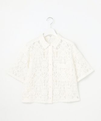 【ＳＬＯＷ／一部店舗限定】モチーフレース　シャツ（ＢＬＳ１ＧＭ０９６０）