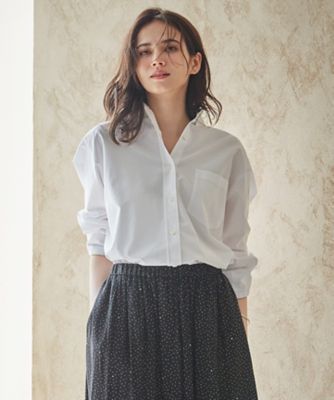 23区 S (Women/小さいサイズ)/ニジュウサンク エス 【SLOW/一部店舗限定】コットンオックス シャツ(BLS2SA0931)