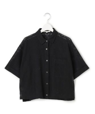 SLOW／一部店舗限定】モチーフレース 半袖 シャツ