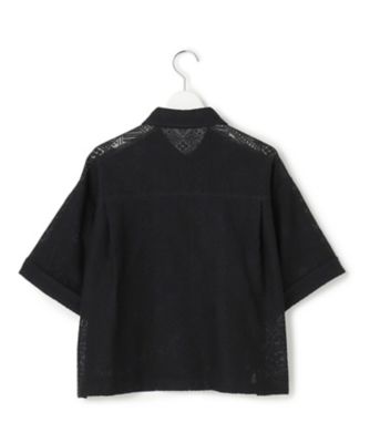 SLOW／一部店舗限定】モチーフレース 半袖 シャツ