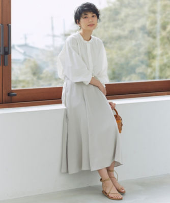 ＳＬＯＷ】Ｓｏｆｔ Ｗａｓｈ Ｓｈｉｒｔｉｎｇ ギャザー ブラウス