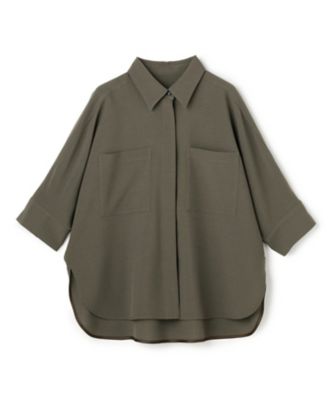 ＜uncrave (Women)＞ウォッシャブルドライサップ　ドルマンシャツ（ＢＬＵＶＬＭ０４００）