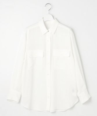 ＜自由区 S (Women/小さいサイズ)＞【洗える】ハイツイストシャツ　ブラウス（ＢＬＷ７ＣＷ０４０７）