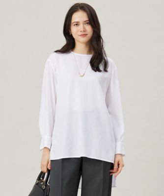 ＜自由区 S (Women/小さいサイズ)＞【ＳＨＩＨＯさん着用・洗える】ＳＯＭＥＬＯＳチュニック　ブラウス（ＢＬＷ７ＧＭ０３１２）