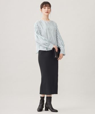 T341新品♪自由区洗えるSOMELOS シャンブレー ブラウス￥19800 SOMELOSバンドカラー ブラウス / 自由区 L | ファッション通販 【公式