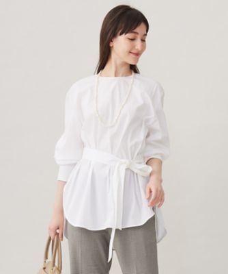 ＜自由区 (Women)＞【洗える】ＳＯＭＥＬＯＳチュニック　ブラウス（ＢＬＷＭＣＷ０３０９）