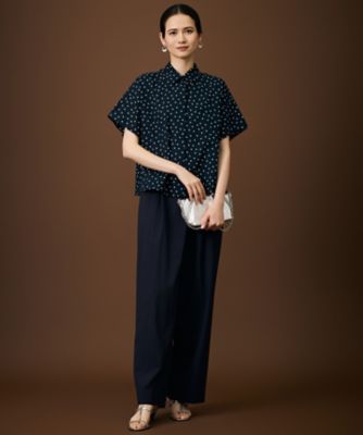 WEB＆一部店舗限定・サラリ触感】コットンサッカープリント シャツ