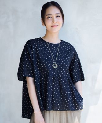 WEB＆一部店舗限定・サラリ触感】コットンサッカープリント
