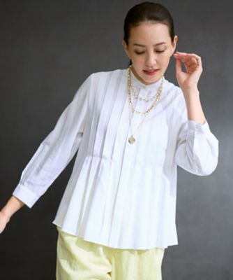 ドレープブロードタック ブラウス（BLWMLM0309） | 自由区