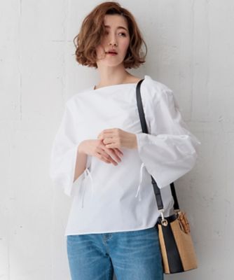 23区 (Women)/ニジュウサンク 【Oggi4月号掲載/洗える】CANCLINI デザインスリーブ ブラウス(BLWOCM0315)