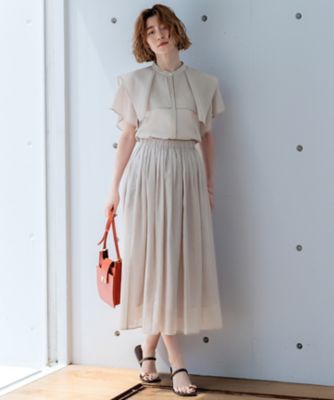 deres デレス シアーデュアルブラウス 4th フロスティブルー迷宮に咲く