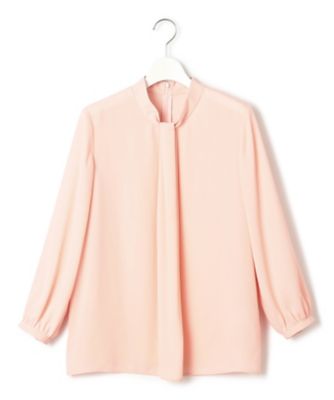 洗える】バックサテンアムンゼン ボウタイ付き ブラウス