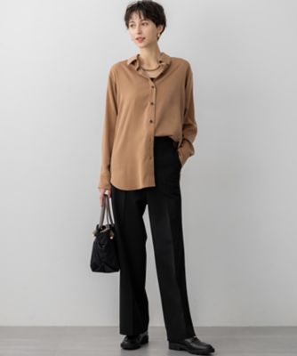 見上愛さん着用／Oggi10月号掲載／洗える】スエーディーサテン