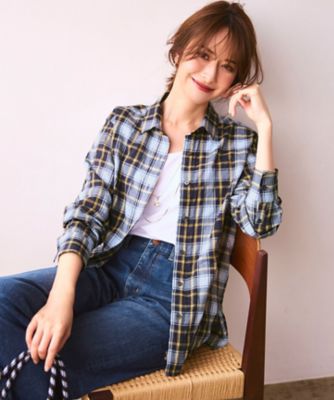 WEB限定】シャーリング チェック シャツ（BLWOGA6830