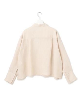 【洗える】ＬＩＢＥＣＯ　クロップド　シャツ（ＢＬＷＯＧＭ０５１０）