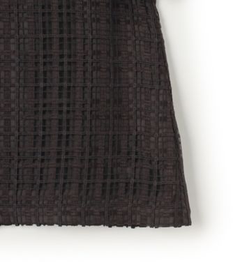 【洗える】Ｂｒｏｃｈｅ　チェック　レース　ブラウス（ＢＬＷＯＧＭ０５１３）