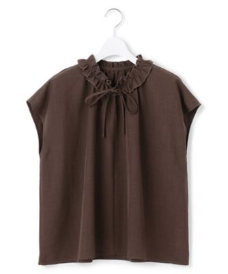 WEB＆一部店舗限定】ライトタンブラー ギャザー フリル ブラウス