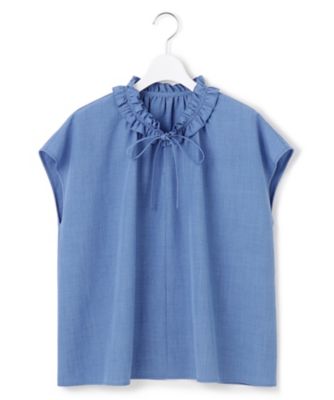 WEB＆一部店舗限定】ライトタンブラー ギャザー フリル ブラウス
