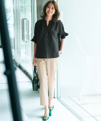 WEB＆一部店舗限定／洗える】ドットプリント サッカー