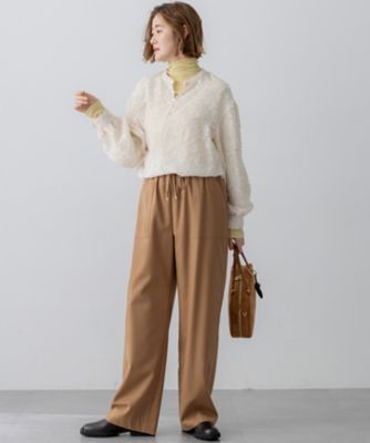 洗える】シアーカットジャカード ブラウス（BLWOGW0420