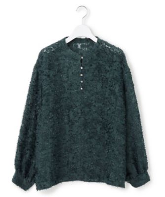 洗える】シアーカットジャカード ブラウス（BLWOGW0420