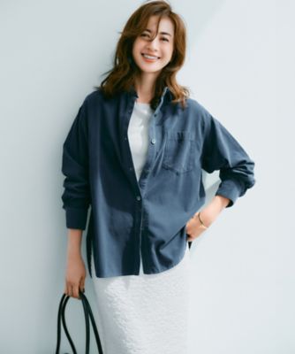 見上愛さん着用／Oggi11月号掲載】コットン コーデュロイ シャツ