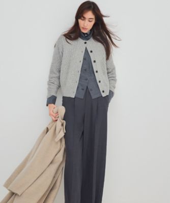 滝沢眞規子さん着用／VERY掲載／洗える】ウールミルドジャージー