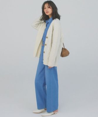 【ＣＬＡＳＳＹ．掲載】２３区ＤＥＮＩＭ　ライトオンス　デニム　シャツ（ＢＬＷＯＩＺ０７２１）