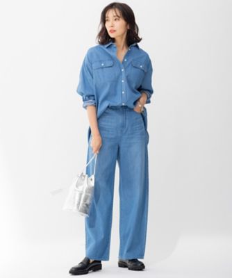 【ＣＬＡＳＳＹ．掲載】２３区ＤＥＮＩＭ　ライトオンス　デニム　シャツ（ＢＬＷＯＩＺ０７２１）