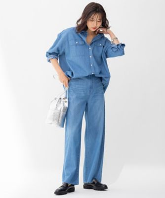 【ＣＬＡＳＳＹ．掲載】２３区ＤＥＮＩＭ　ライトオンス　デニム　シャツ（ＢＬＷＯＩＺ０７２１）