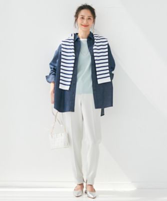 【ＣＬＡＳＳＹ．掲載】２３区ＤＥＮＩＭ　ライトオンス　デニム　シャツ（ＢＬＷＯＩＺ０７２１）