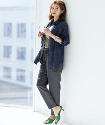 【ＣＬＡＳＳＹ．掲載】２３区ＤＥＮＩＭ　ライトオンス　デニム　シャツ（ＢＬＷＯＩＺ０７２１）
