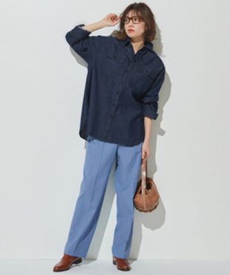 【ＣＬＡＳＳＹ．掲載】２３区ＤＥＮＩＭ　ライトオンス　デニム　シャツ（ＢＬＷＯＩＺ０７２１）