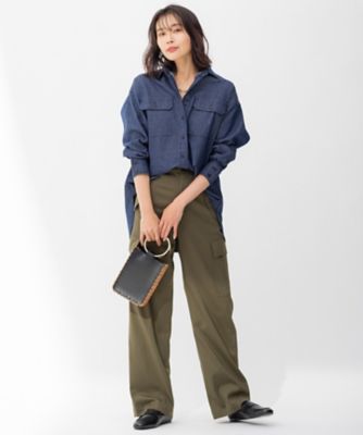 【ＣＬＡＳＳＹ．掲載】２３区ＤＥＮＩＭ　ライトオンス　デニム　シャツ（ＢＬＷＯＩＺ０７２１）