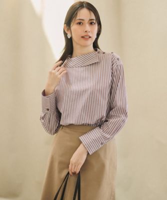 見上愛さん着用】CANCLINI ボートネックデザイン ブラウス