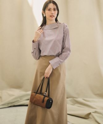 見上愛さん着用】CANCLINI ボートネックデザイン ブラウス