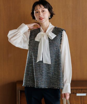 GIOLICAツイード ジレ（BLWOLA0315） | 23区 (Women