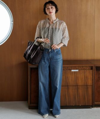 フロッキードット ブラウス（BLWOLA0316） | 23区 (Women