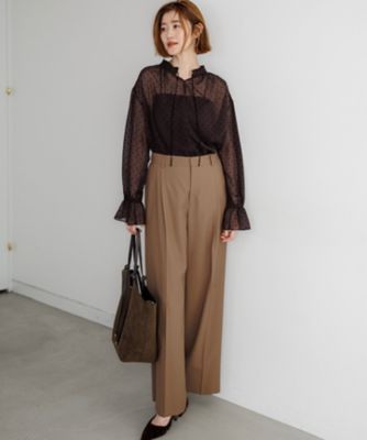 フロッキードット ブラウス（BLWOLA0316） | 23区 (Women