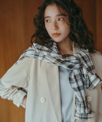 今季【見上愛さん着用】LIBECOリネン チェック シャツ 見上愛さん着用】LIBECOリネン チェック シャツ