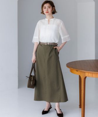 WEB＆一部店舗限定】はしごレース シアー トップス