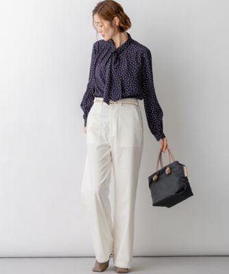 ランダムドットプリント タックブラウス（BLWOLS0305） | 23
