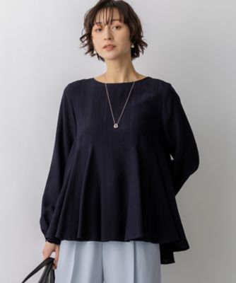 t.n yori ダブルフレア ストライプドットブラウス t.n様専用 yori ダブルフレア ストライプドットブラウス 【公式通販】