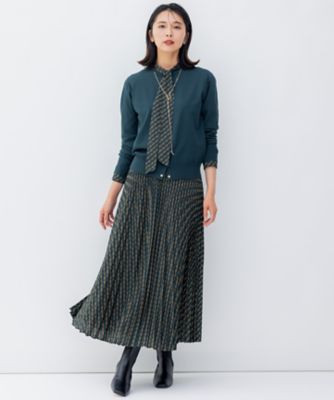Ratti チェーンモチーフ ボウタイ ブラウス 洗える】Ratti チェーンモチーフ ボウタイ ブラウス